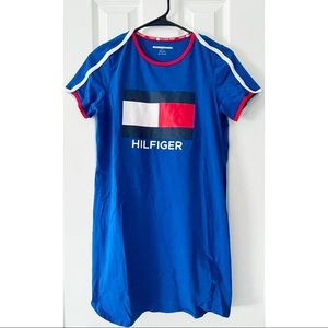 ✨Tommy Hilfiger Logo Sport Blue T-Shirt Dress✨